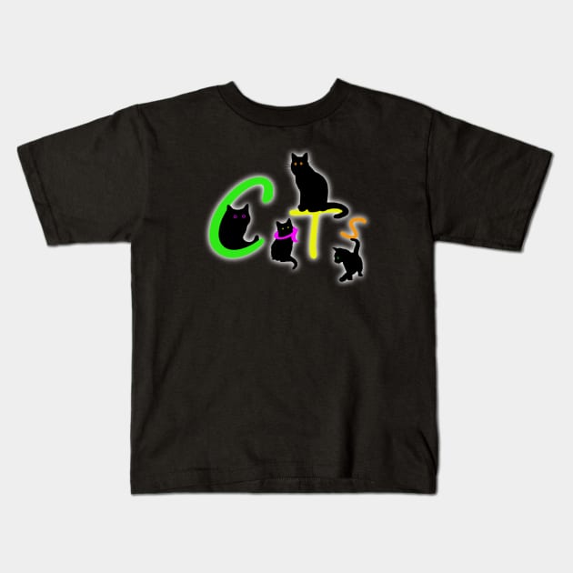 Cats #2 Kids T-Shirt by SiSuSiSu